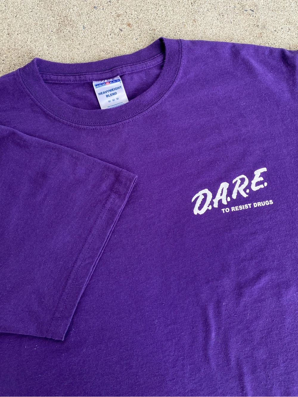 Purple DARE To Resist Drugs Tee Shirt